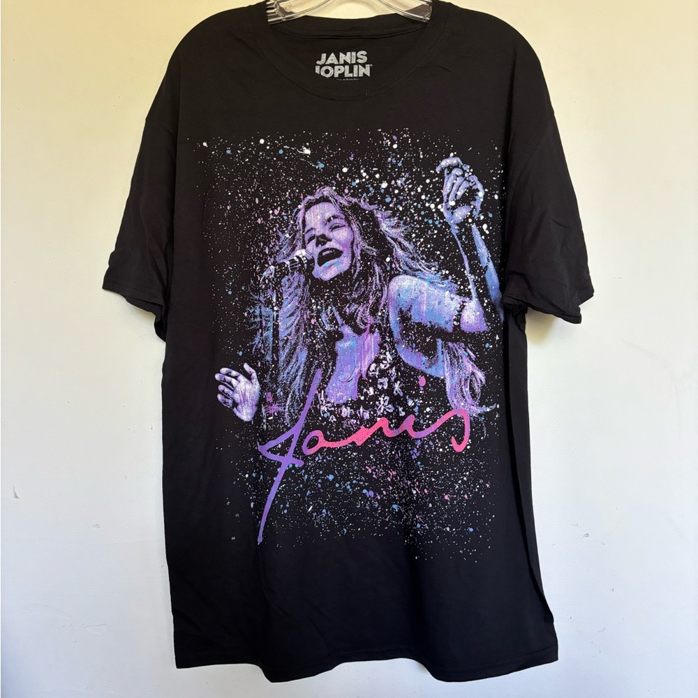 Janis Joplin Black T Shirt